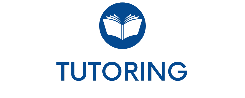 graphic of open book to represent tutoring and academic support for reading and math