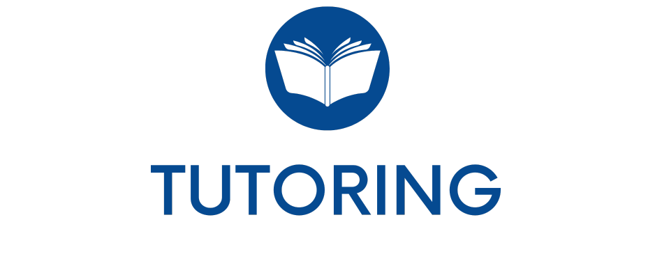 graphic of open book to represent tutoring education support services for reading and math